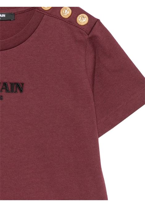 T-shirt con logo BALMAIN KIDS | BZ8I81 Z3672530OR